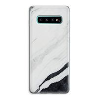 Elegante marmer: Samsung Galaxy S10 Plus Transparant Hoesje