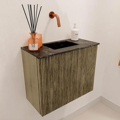 Toiletmeubel Mondiaz Joya Dlux | 50 cm | Meubelkleur Dusk | Faye wastafel Lava Wasbak Midden | Zonder kraangat(en)