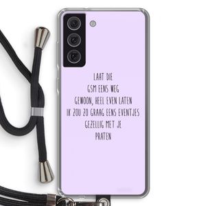 GSM: Samsung Galaxy S21 FE Transparant Hoesje met koord