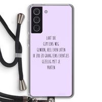 GSM: Samsung Galaxy S21 FE Transparant Hoesje met koord