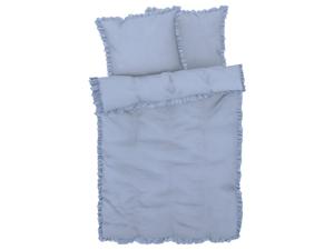 LIVARNO home Microvezel satijnen dekbedovertrek 200 x 200 cm (Blauw)