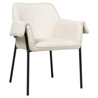 Beliani - ARLA - Fauteuil - Creme - Polyester - thumbnail