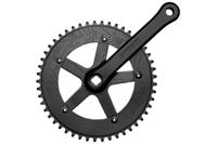 Affinity Pro 165mm 144 BCD 49T Crankstel met Trapas - Zwart