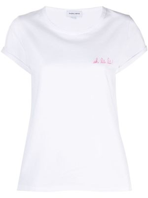 Maison Labiche t-shirt Oh La La slogan - Blanc Maison Labiche t-shirt Oh La La slogan - Blanc