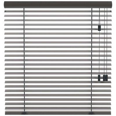 Leen Bakker - Fenstr En Jaloezie New York 50mm - Donker (20510) - Hout - Grijs - 120x10x10 Cm