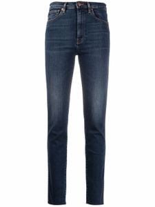 3x1 jean skinny à effet délavé - Bleu