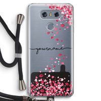 Hartjes en kusjes: LG G6 Transparant Hoesje met koord