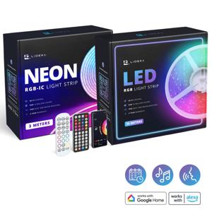 Lideka Slimme RGB NEON RGBIC LED Strip 3m + RGB LED Strip 15m