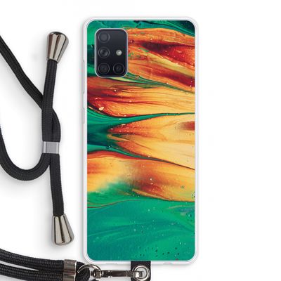 Green Inferno: Samsung Galaxy A71 Transparant Hoesje met koord