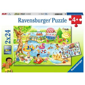Ravensburger puzzel aan het meer 2x24pcs