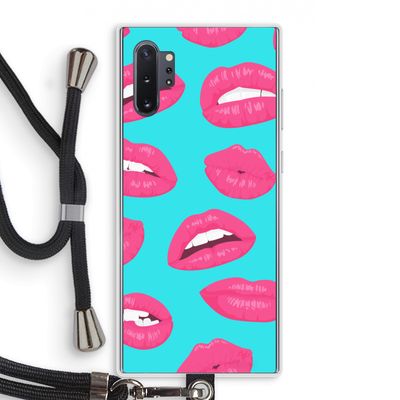 Bite my lip: Samsung Galaxy Note 10 Plus Transparant Hoesje met koord