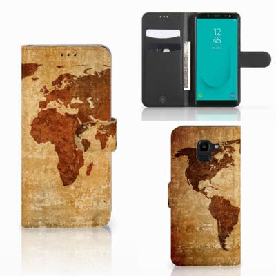 Samsung Galaxy J6 2018 | Flip Cover | Wereldkaart