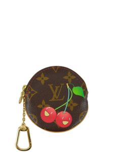 Louis Vuitton Pre-Owned x Takashi Murakami porte-monnaie rond (2005) - Marron