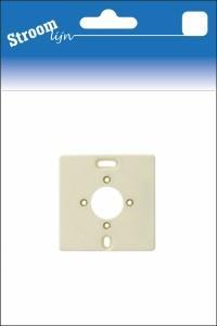 Montageplaat enkel creme met gat creme - 6650730