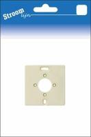 Montageplaat enkel creme met gat creme - 6650730