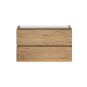 Wastafelonderbouw Allibert Lunik 90x55x46 cm Eik Halifax Natuur