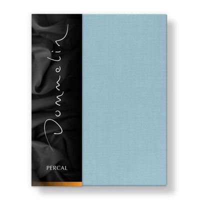 Dommelin Dommelin Hoeslaken Uni Percal 200TC 591 Pastelblauw 90x200/30