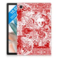 Tablet BackCover Samsung Galaxy Tab A8 2021/2022 Angel Skull Rood - thumbnail