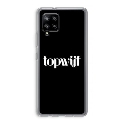 Topwijf Zwart: Samsung Galaxy A42 5G Transparant Hoesje