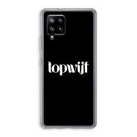 Topwijf Zwart: Samsung Galaxy A42 5G Transparant Hoesje