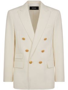 DSQUARED2 double-breasted virgin wool-blend blazer - Tons neutres