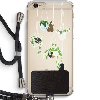 Hang In There: iPhone 6 / 6S Transparant Hoesje met koord