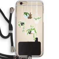 Hang In There: iPhone 6 / 6S Transparant Hoesje met koord