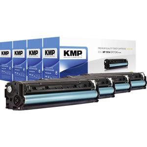 KMP Toner vervangt HP 131A, 131X, CF210A, CF210X, CF211A, CF212A, CF213A Compatibel Combipack Zwart, Cyaan, Magenta, Geel 2400 bladzijden H-T171V 1236,0005