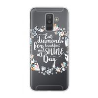 Diamonds: Samsung Galaxy A6 Plus (2018) Transparant Hoesje