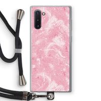 Abstract Painting Pink: Samsung Galaxy Note 10 Transparant Hoesje met koord
