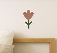 Kleine bloemen pastelkleuren muursticker