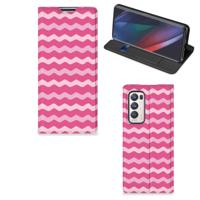 OPPO Find X3 Neo | Hoesje met Magneet | Waves Pink