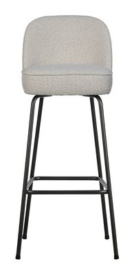 WOOOD Barkruk 'Vogue' Bouclé, kleur Naturel (zithoogte 80cm)