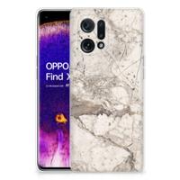 OPPO Find X5 | TPU | Siliconen hoesje | Marmer Beige
