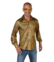 Disco Blouse Holografisch Goud/Zwart