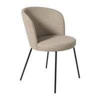 Eetkamerstoel Olivier - bruin/zwart - 77x56.5x51 cm