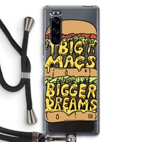 Big Macs Bigger Dreams: Sony Xperia 5 Transparant Hoesje met koord