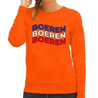 Oranje Koningsdag sweater - boeren protest - dames - thumbnail