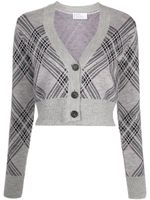 Giuseppe Di Morabito cardigan crop à col v - Gris