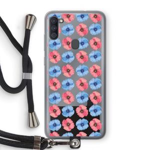 Klaproosjes: Samsung Galaxy A11 Transparant Hoesje met koord