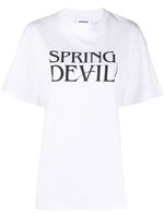 Soulland t-shirt Spring Devil à logo imprimé - Blanc - thumbnail