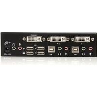 StarTech.com 2-poort DVI USB KVM-switch met Audio en USB 2.0-hub