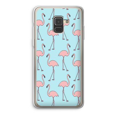 Anything Flamingoes: Samsung Galaxy A8 (2018) Transparant Hoesje