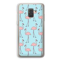 Anything Flamingoes: Samsung Galaxy A8 (2018) Transparant Hoesje