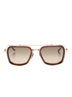 Akoni Solis square-frame sunglasses - Marron