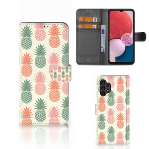 Samsung Galaxy A13 (4G) Book Cover Ananas