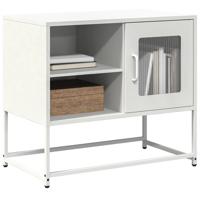 Tv-meubel 68x39x60,5 cm staal wit
