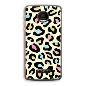 Leopard pattern: Motorola Moto Z Force Transparant Hoesje