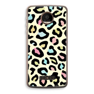 Leopard pattern: Motorola Moto Z Force Transparant Hoesje