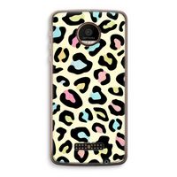 Leopard pattern: Motorola Moto Z Force Transparant Hoesje